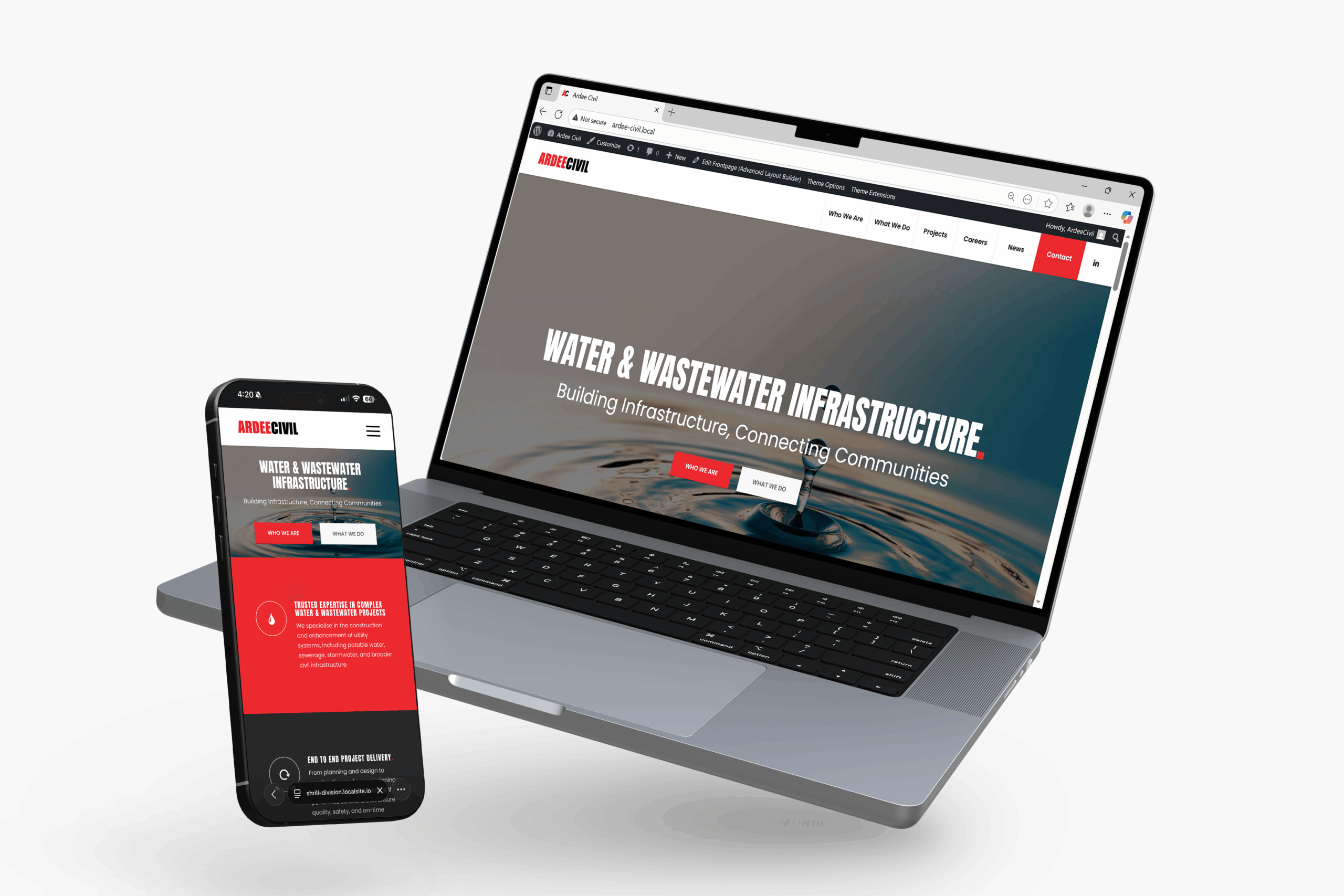 Website mock up
