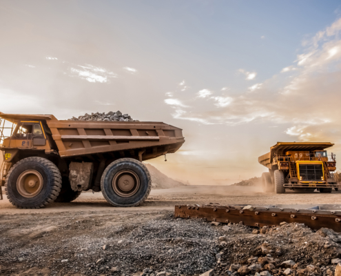 Rustenburg, South Africa, 10/15/2012, Dump Trucks transporting P